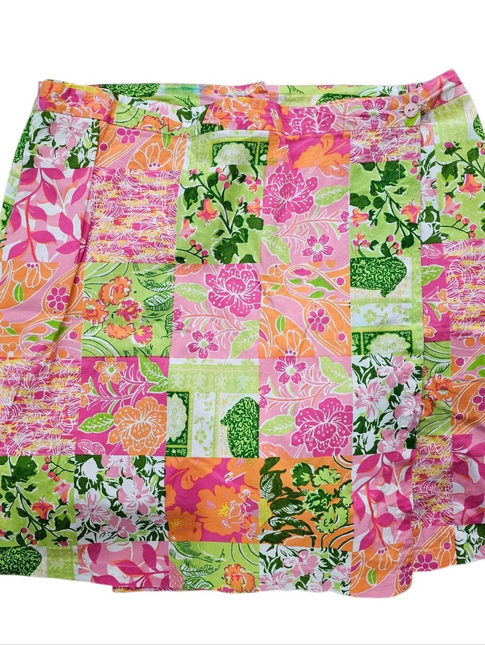 Fun Summer Skort, Floral, Zip Back